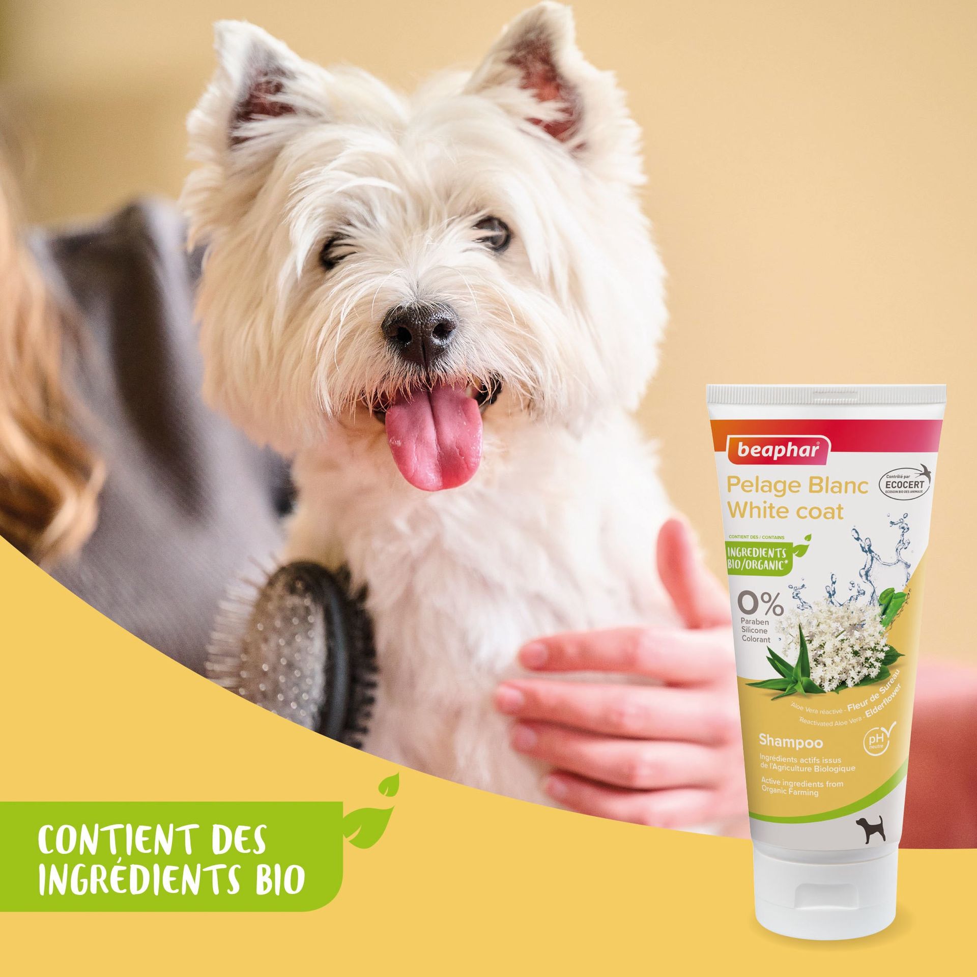 Shampooing pelage blanc pour chien 200 ml – Beaphar - vue 3