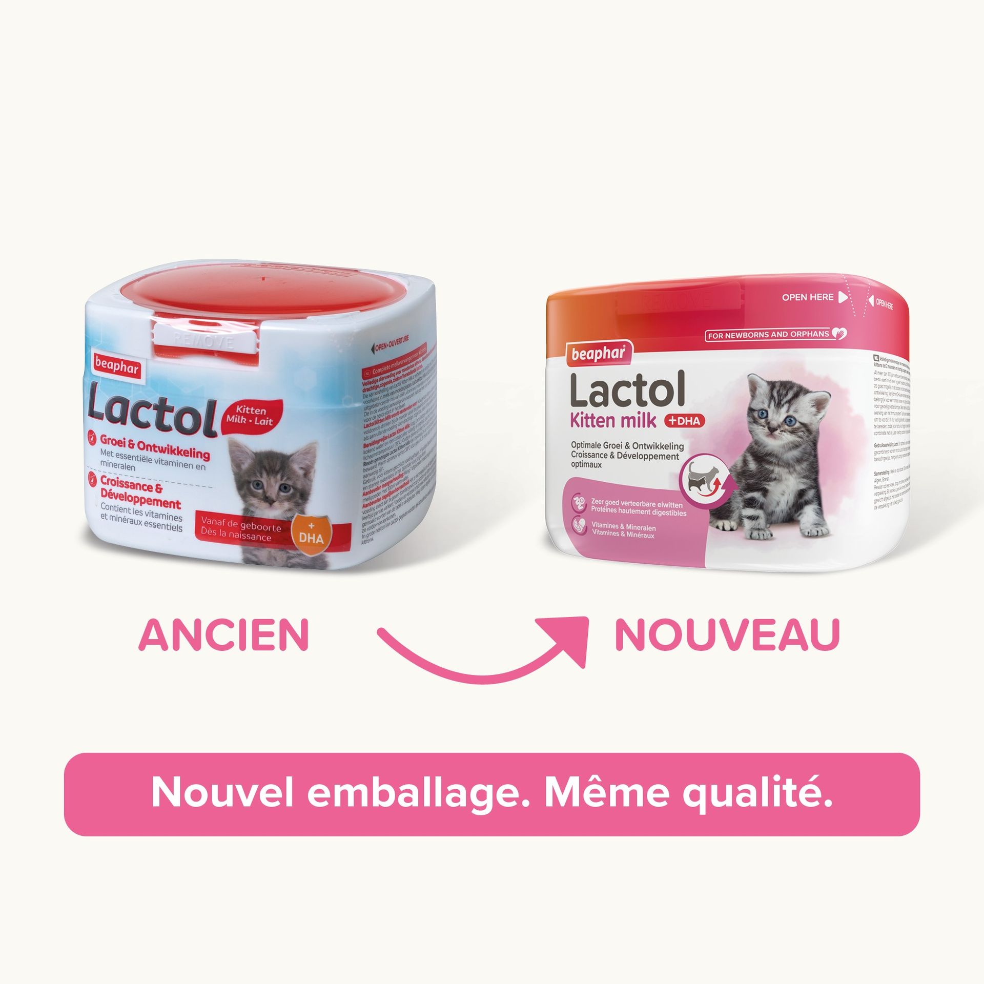 Lait maternisé pour chaton Lactol 250 g - BEAPHAR