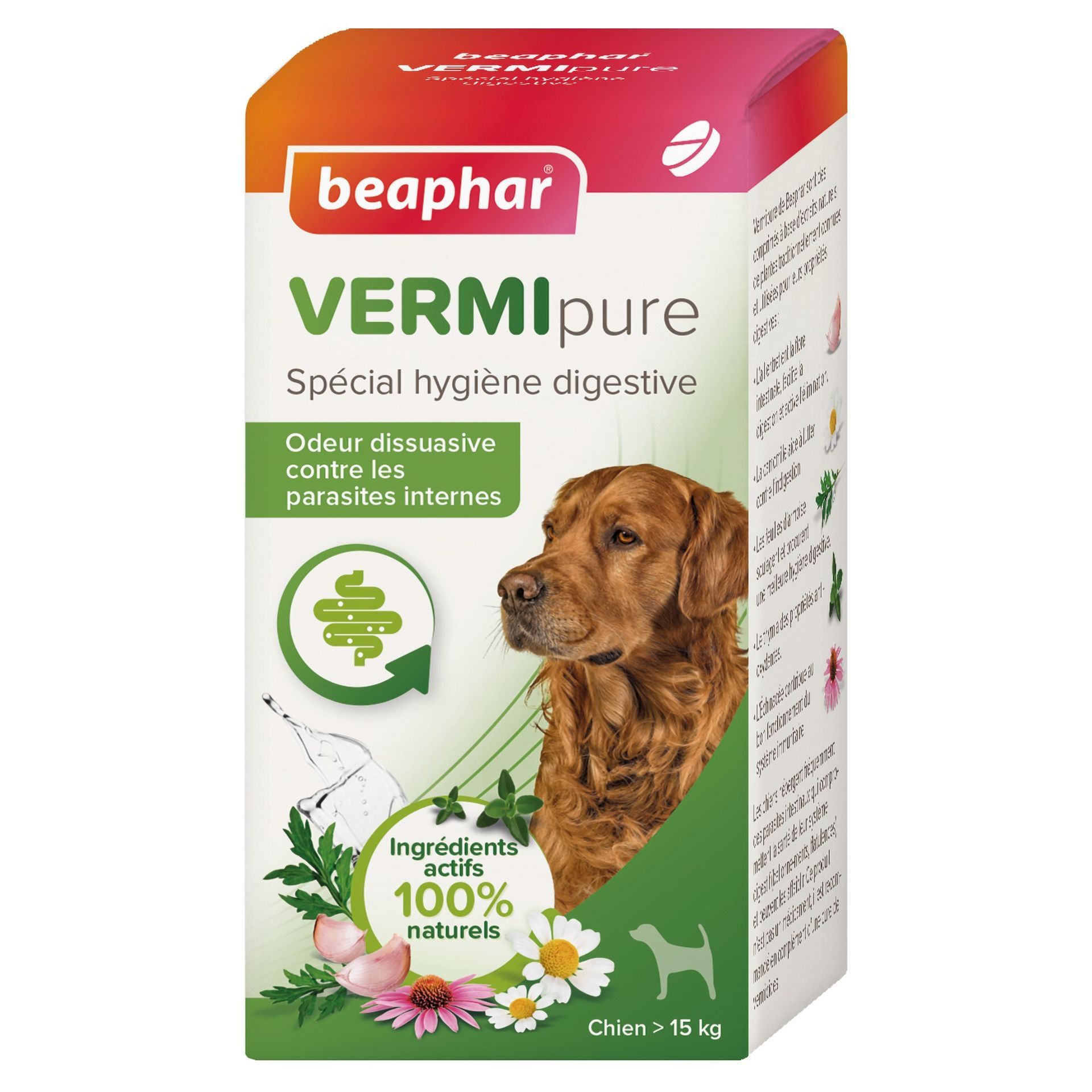 Vermipure, purge comprimés pour chien adulte vermipure x 50 BEAPHAR