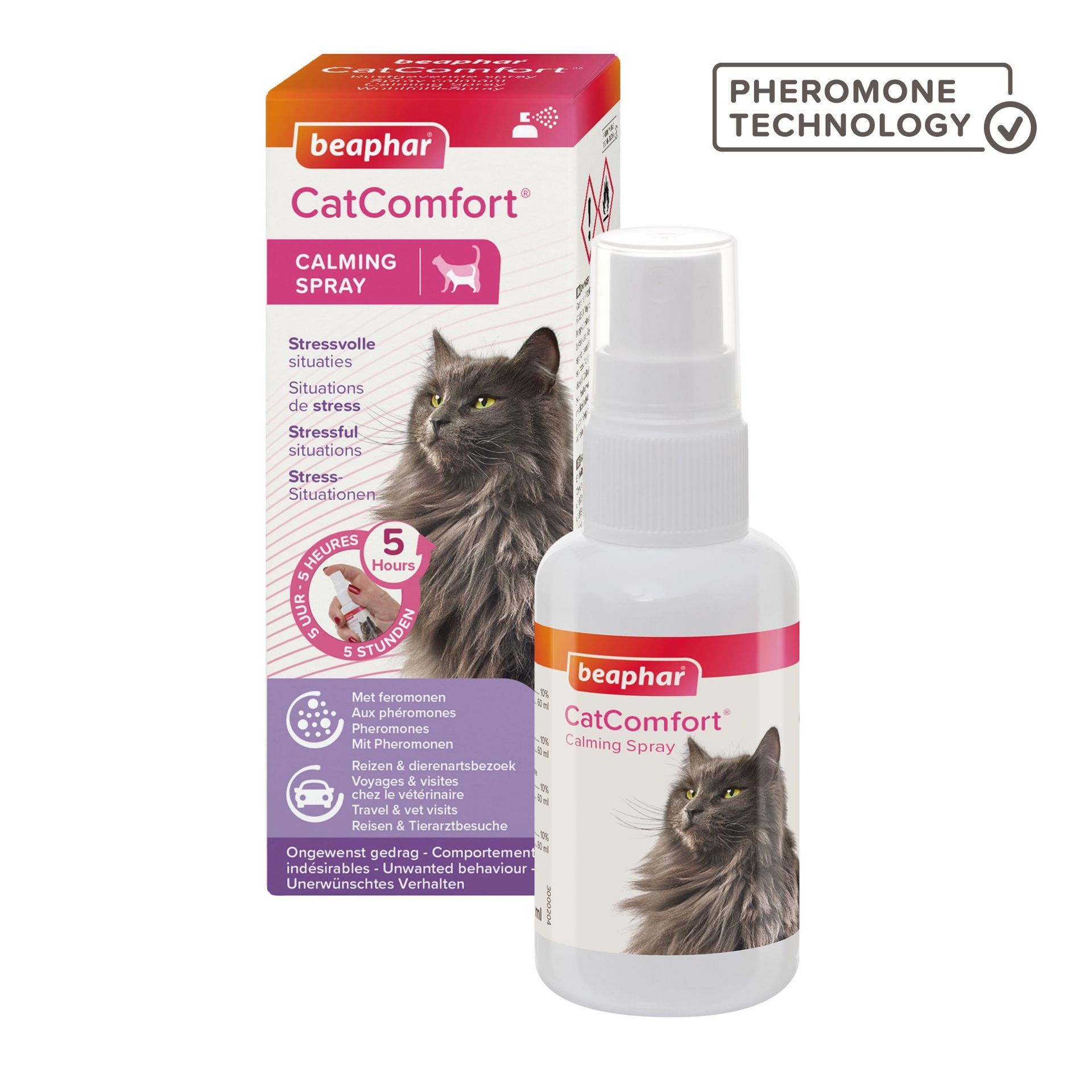 Spray pour chat aux phéromones CatComfort 60 ml - BEAPHAR - vue 9