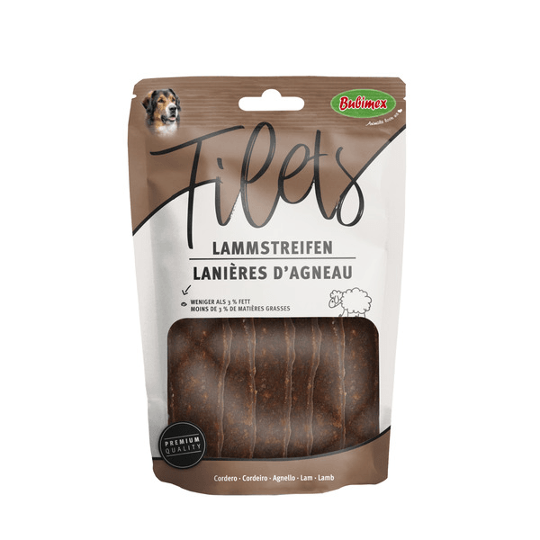 Friandises pour chien Lanières d'agneau 100 g - Bubimex