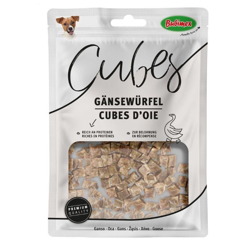 Friandises pour chien Cubes d'oie 80 g - Bubimex