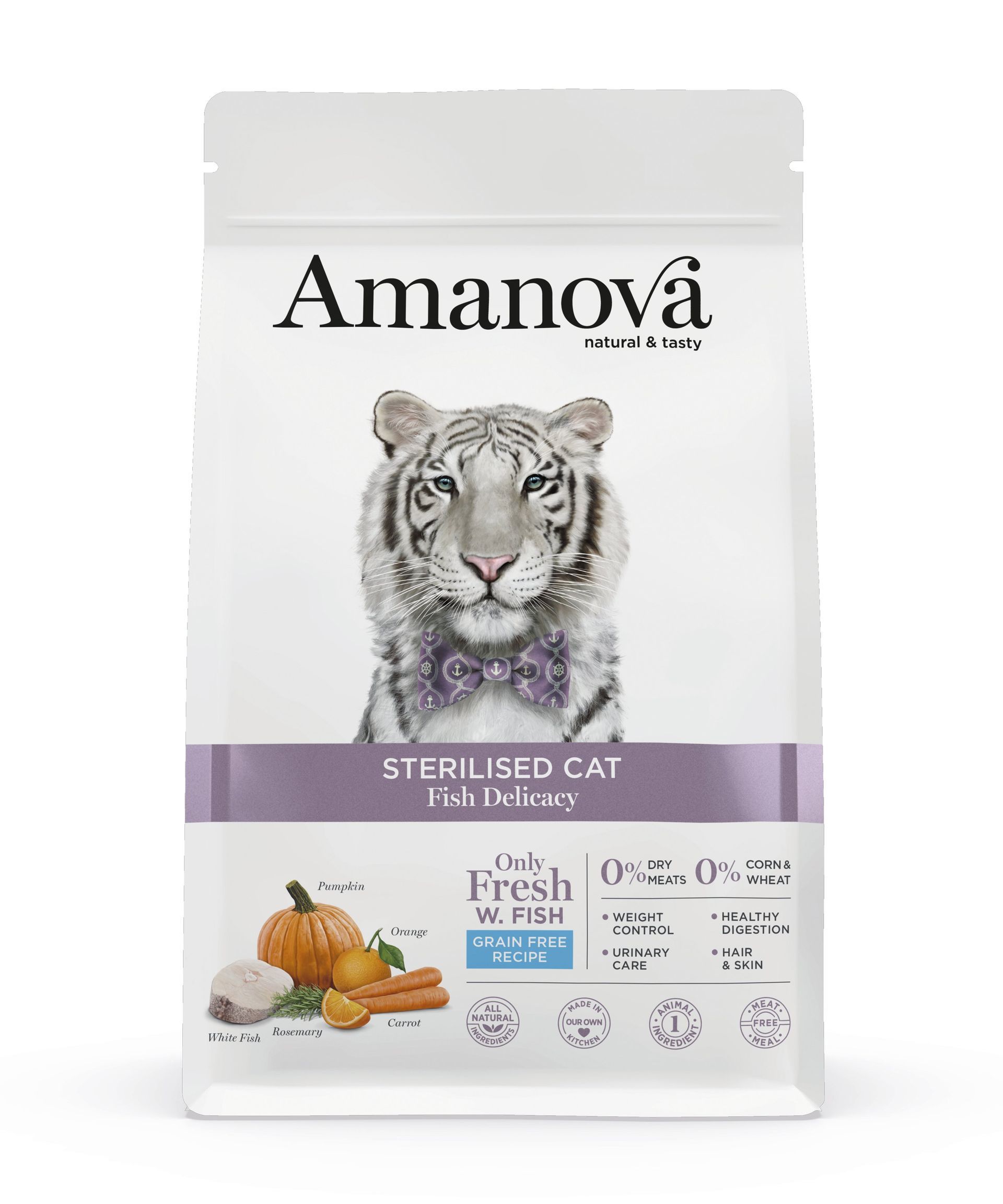 Croquettes chat stérilisé 1,5 kg - Amanova