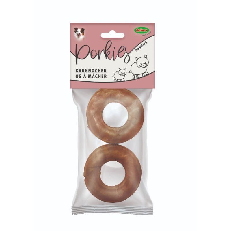 Friandises pour chien Porkies Donnies - 2 x Ø 8 cm - Bubimex