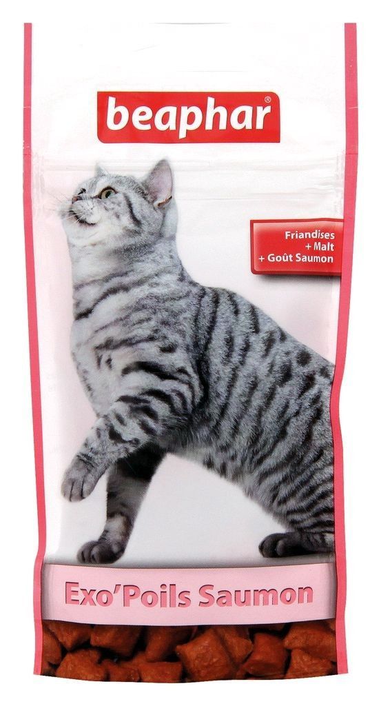 EXO'POILS friandises au malt et Saumon pour chat 35 g - BEAPHAR