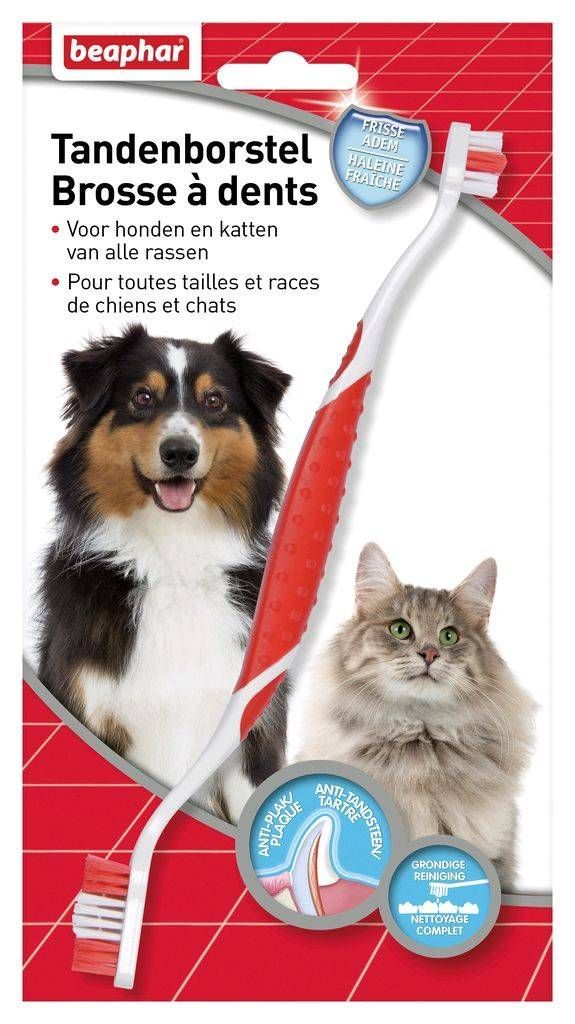 BEAPHAR - Brosse à dents haleine fraîche pour chien et chat