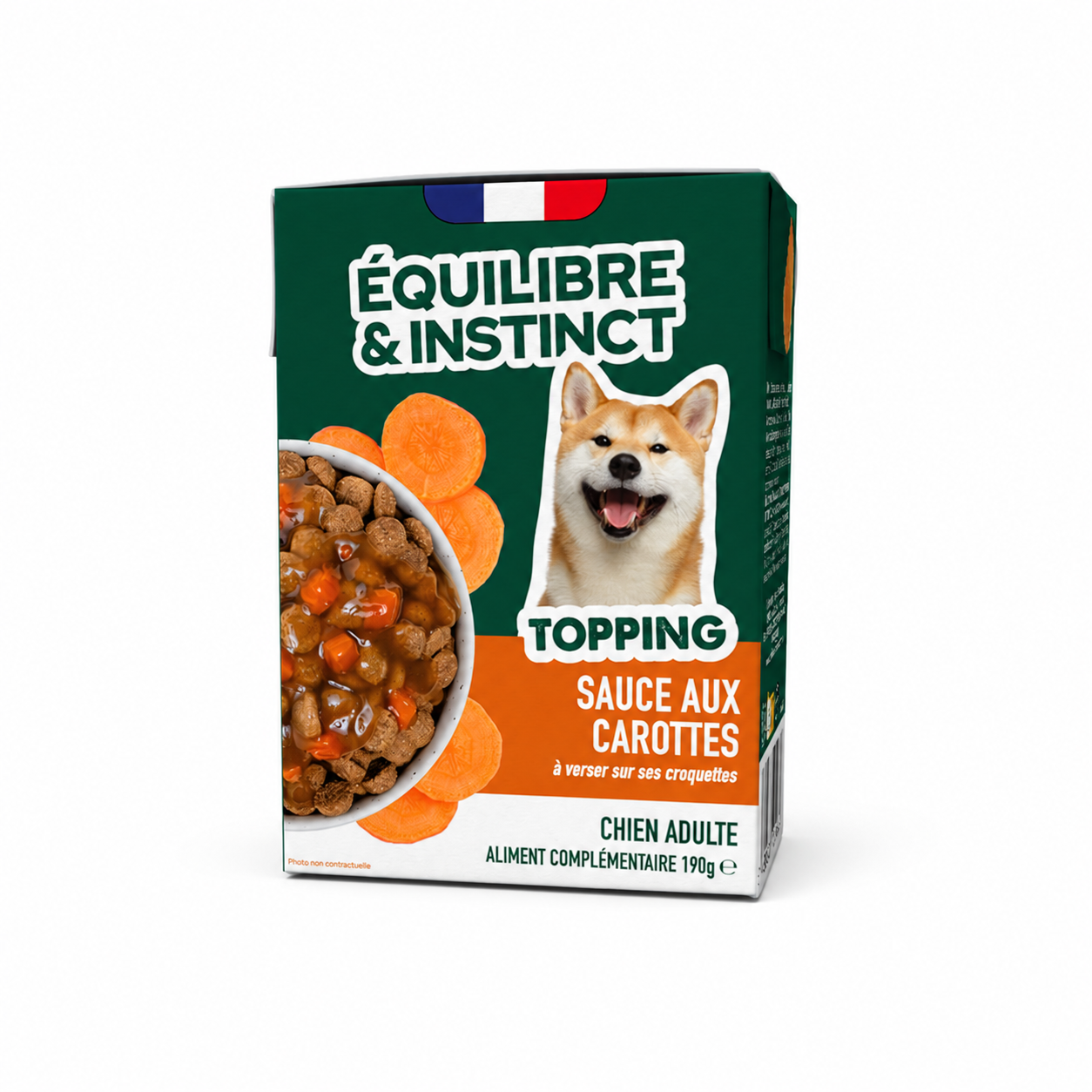 Sauce topping aux carottes pour chien 190 g - Équilibre & Instinct
