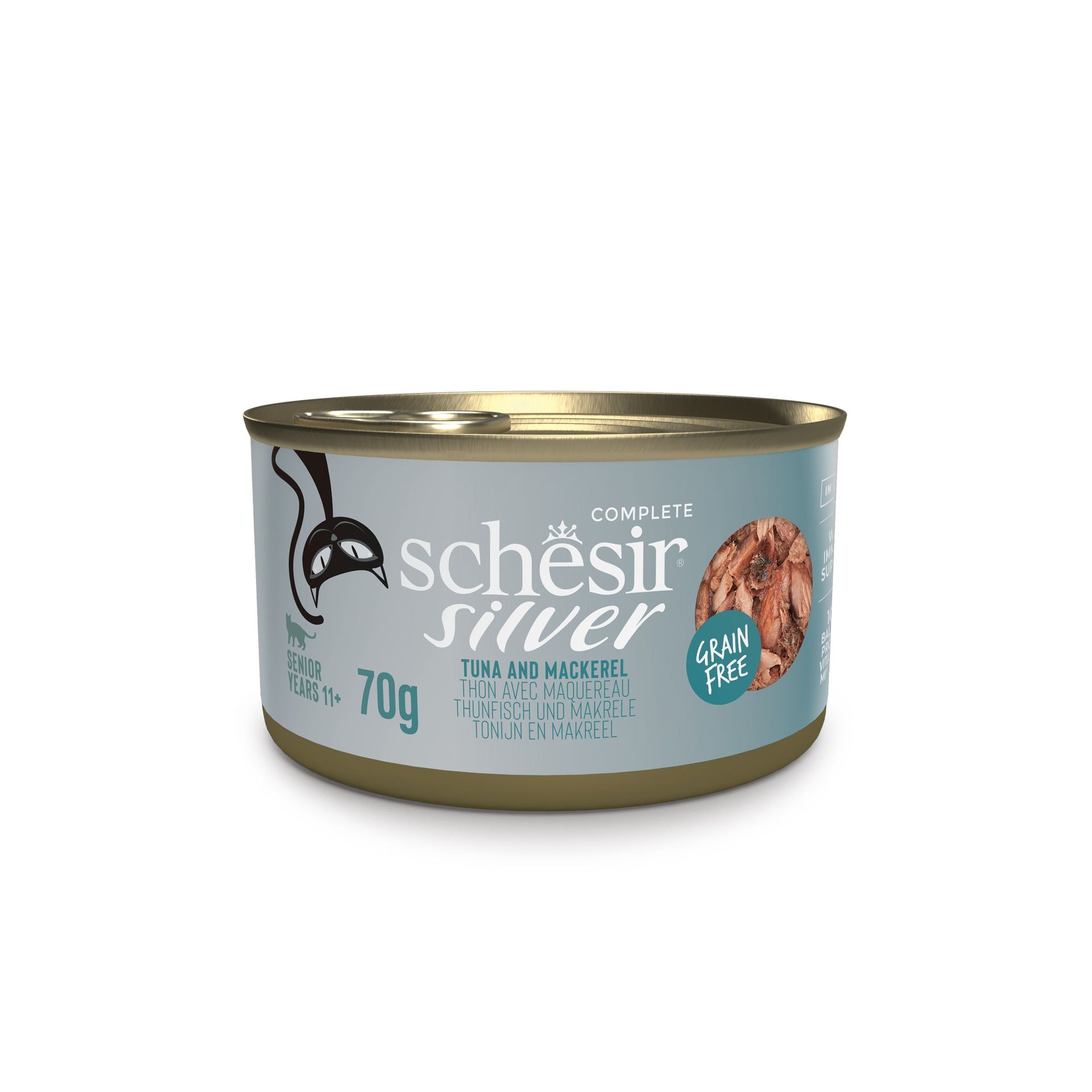 Boîte Schesir Silver thon et maquereau en bouillon 70 g