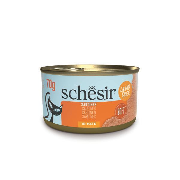 Boîte Schesir pâté de sardines 70 g pour chat