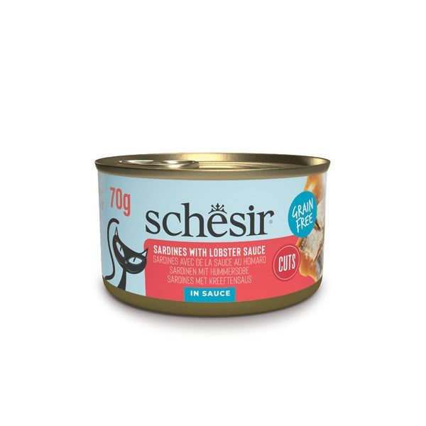Boîte Schesir filets de sardines sauce homard 70 g pour chat