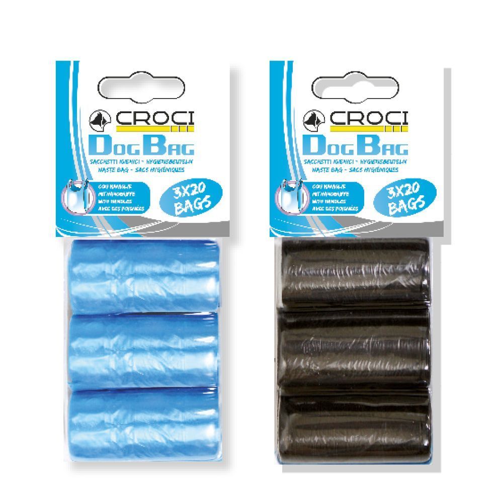 Sacs à déjections, lot de 3 rouleaux - Croci