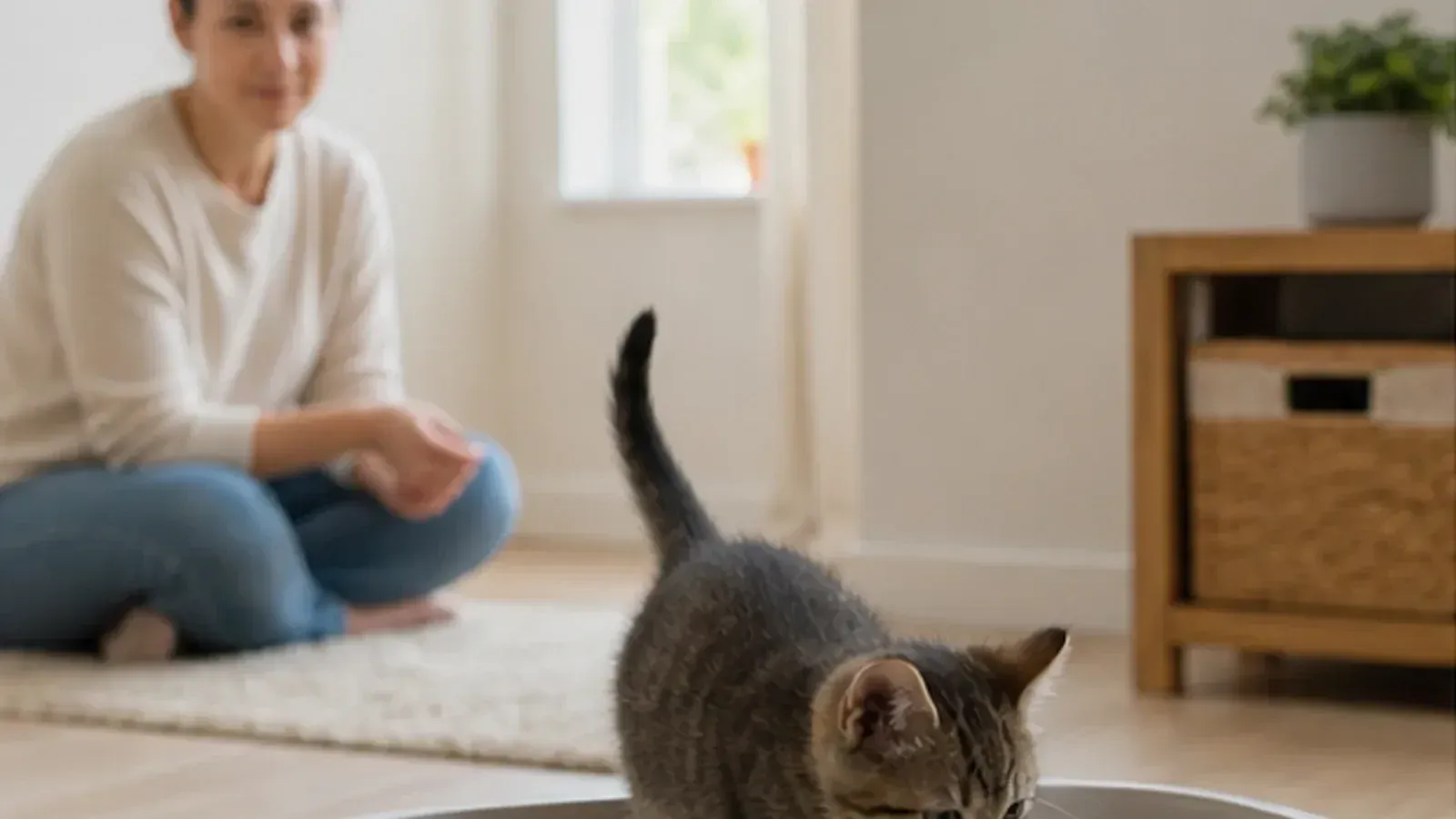 Apprendre à un chaton à utiliser sa litière