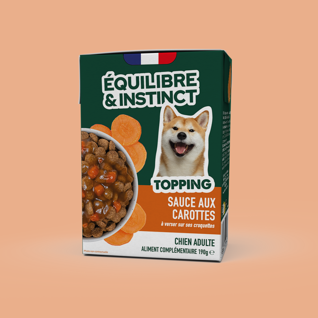 Sauce topping aux carottes pour chien 190 g - Équilibre & Instinct