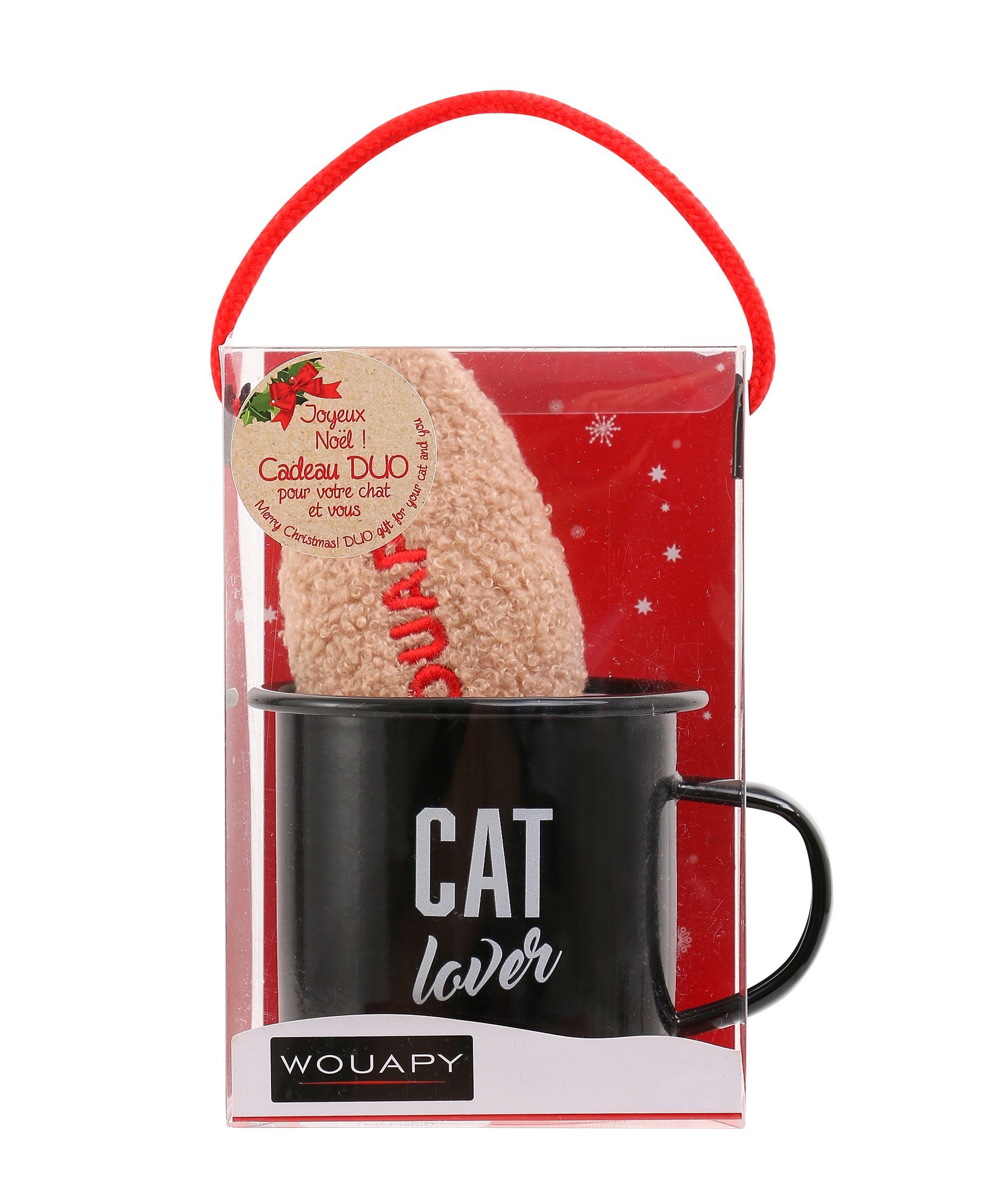 Coffret de Noël chat et maître, mug et poisson — Wouapy — 213811ABE — vue principale