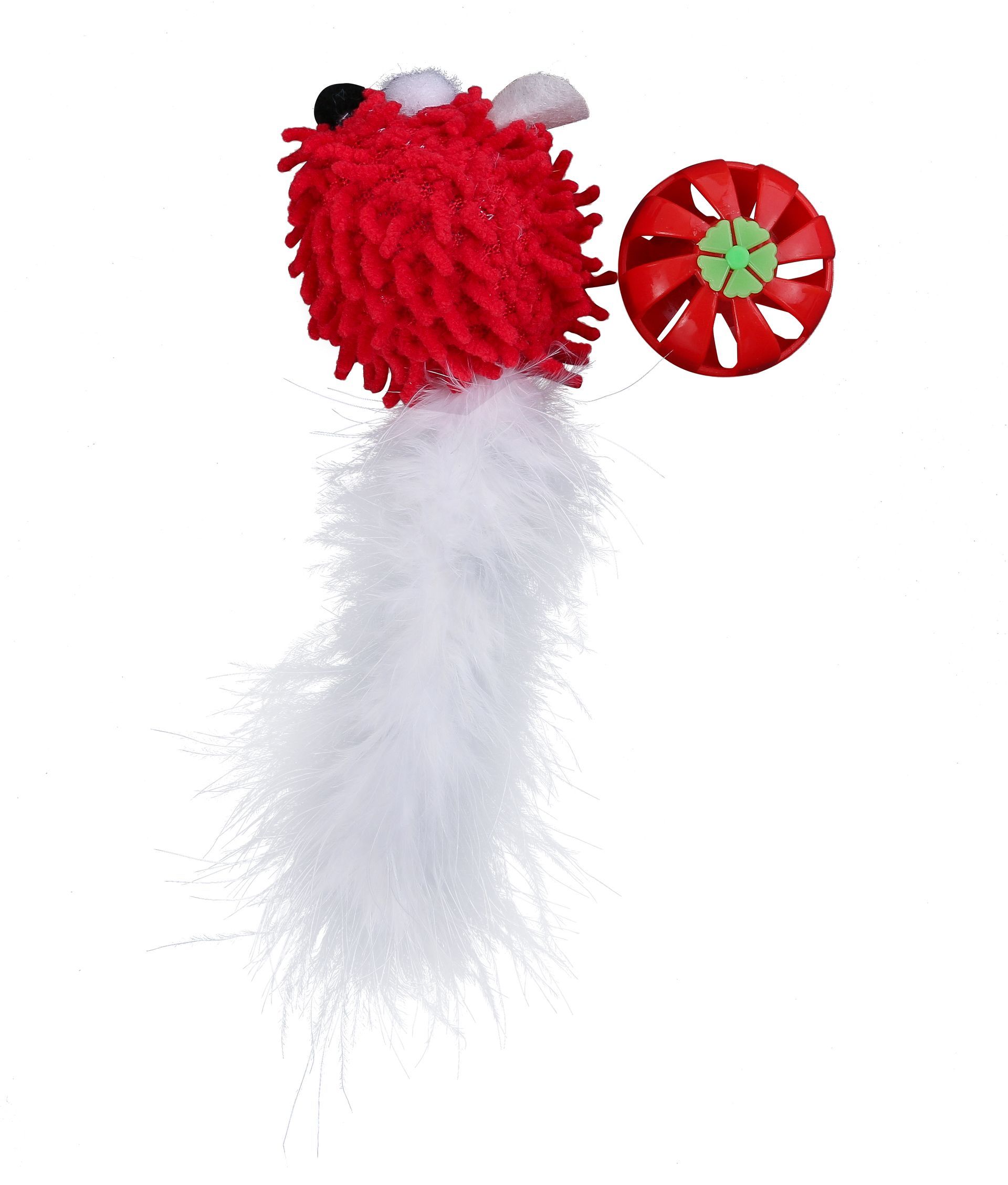 Souris à poils avec balle de Noël pour chat — Wouapy — 215734RGE — vue principale