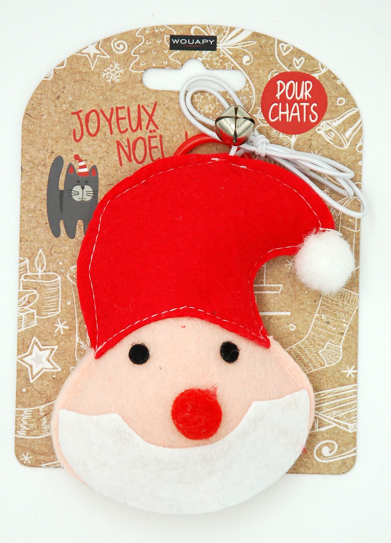 Père Noël en feutrine pour chat — Wouapy — 215782 — vue principale