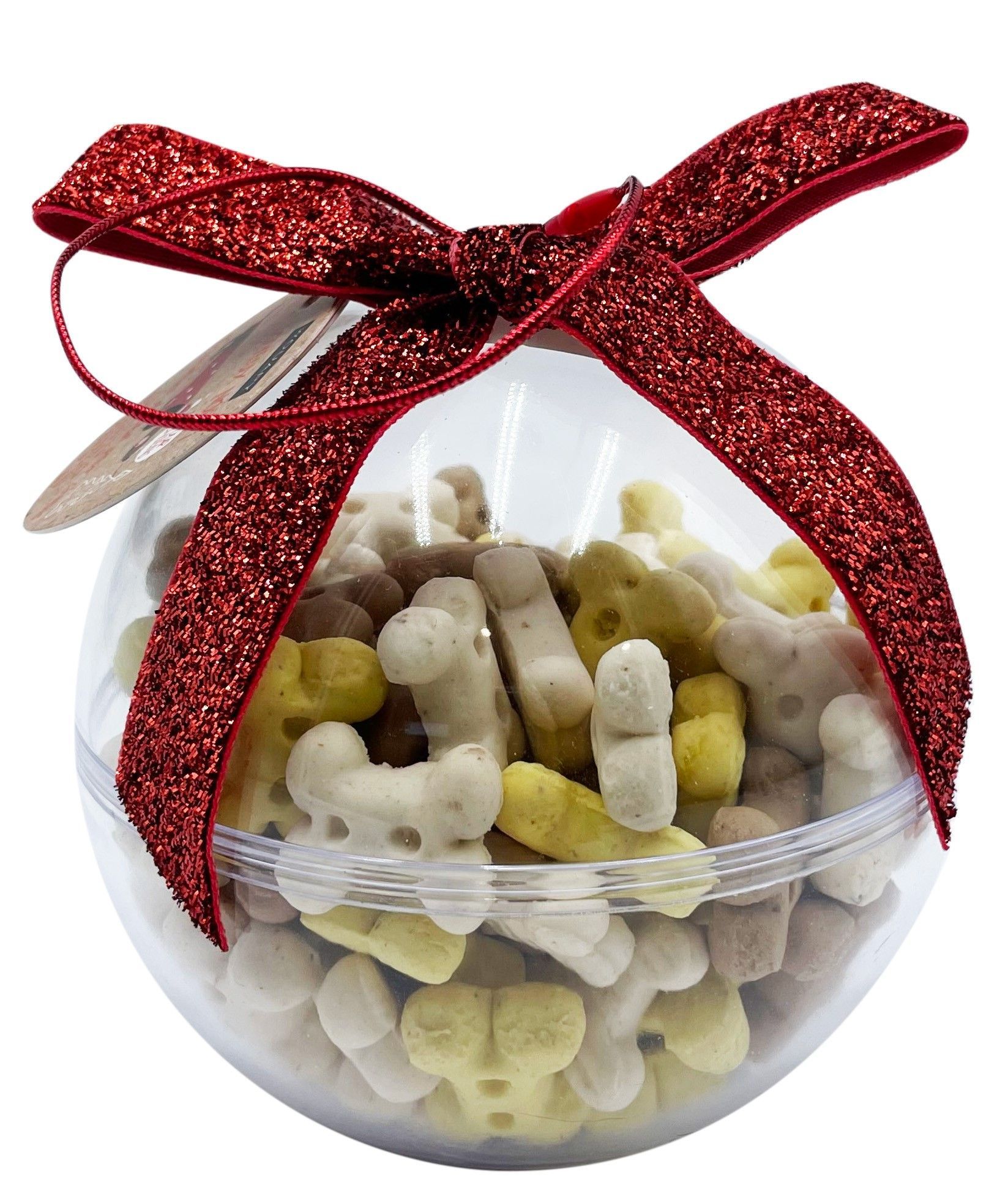 Boule de Noël Canibull’ pour chien, friandises 100 g — Wouapy — 217064BOU — vue principale