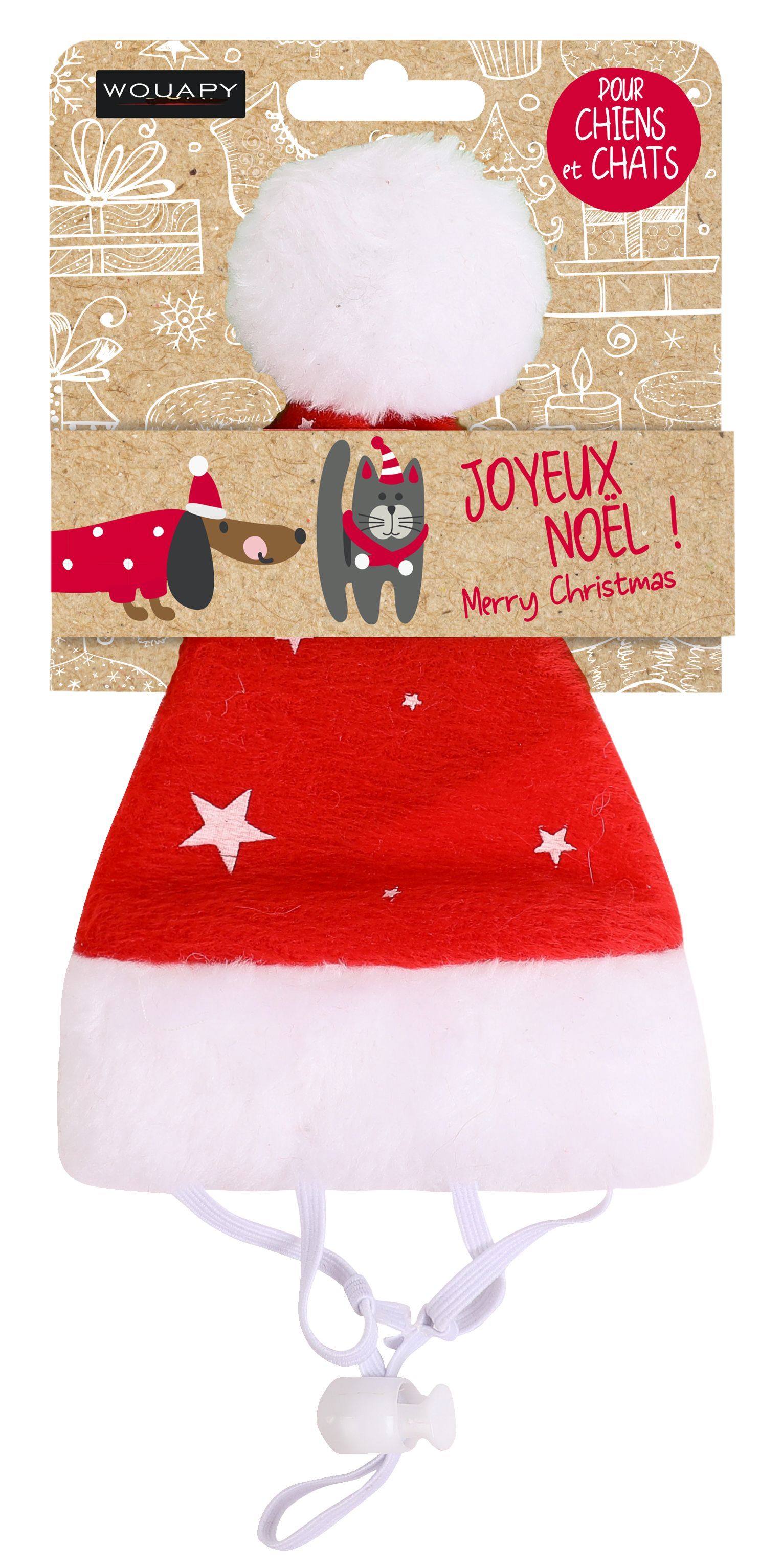 Bonnet de Noël réglable pour chat et chien — Wouapy XS à L — 217154 — vue principale