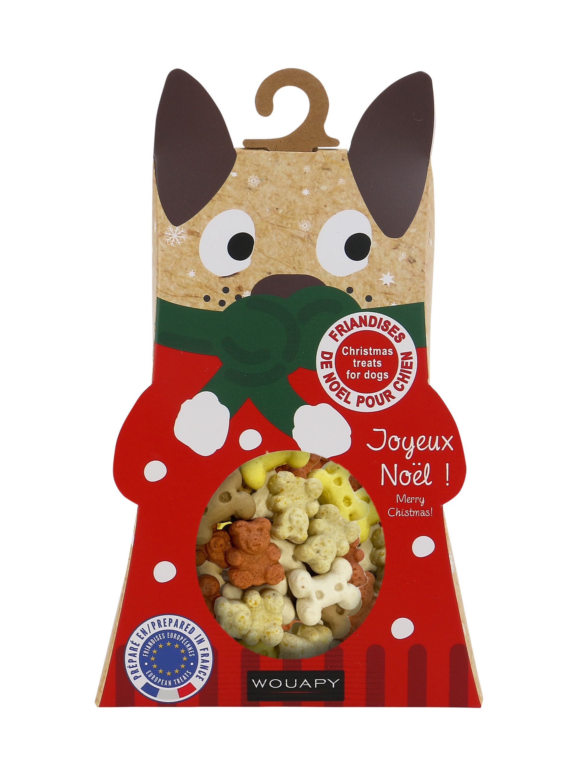 Boîte de friandises de Noël pour chien, 100 g — Wouapy — 217246 — vue principale