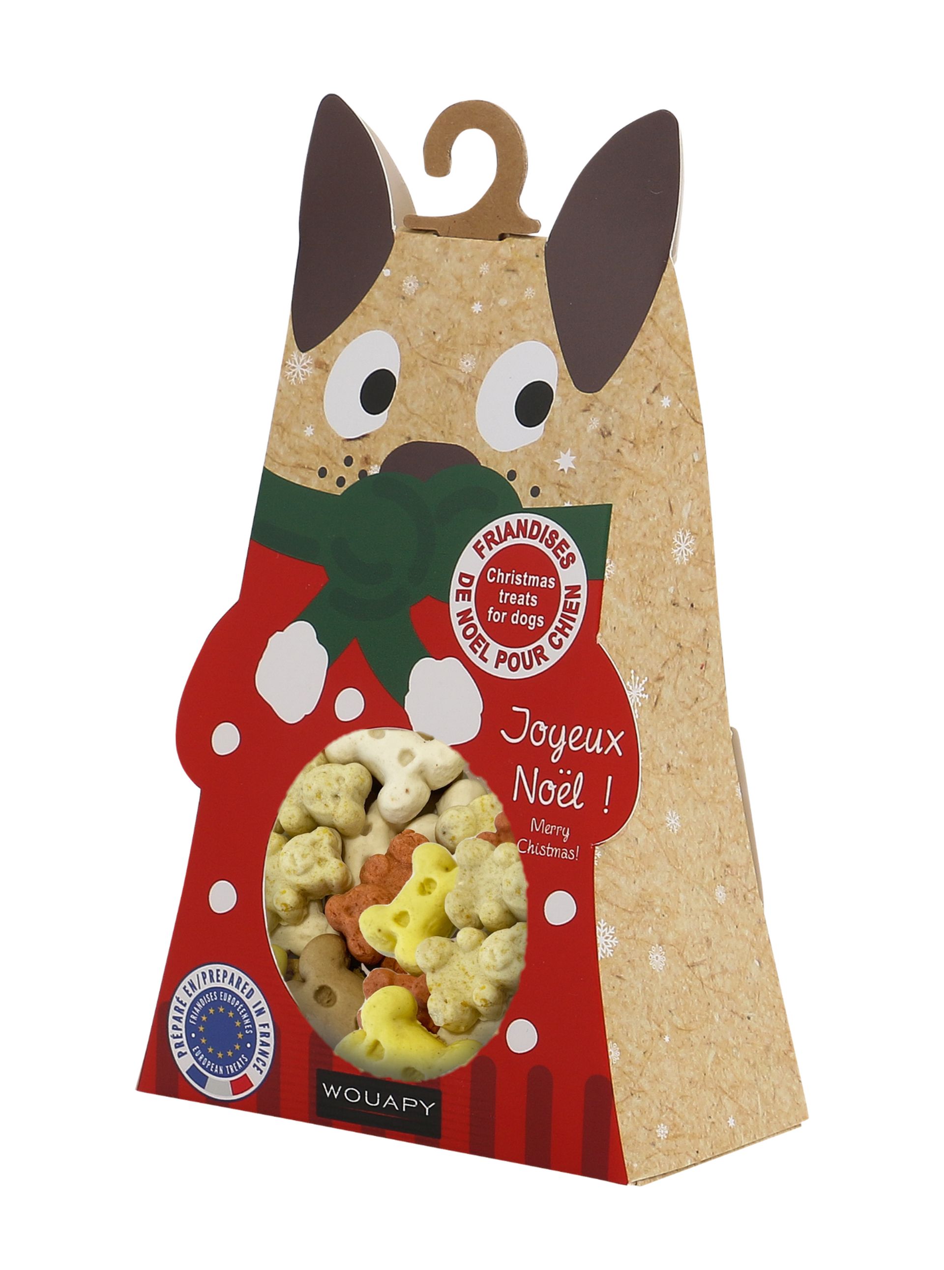 Boîte de friandises de Noël pour chien, 100 g — Wouapy — 217246 — vue principale