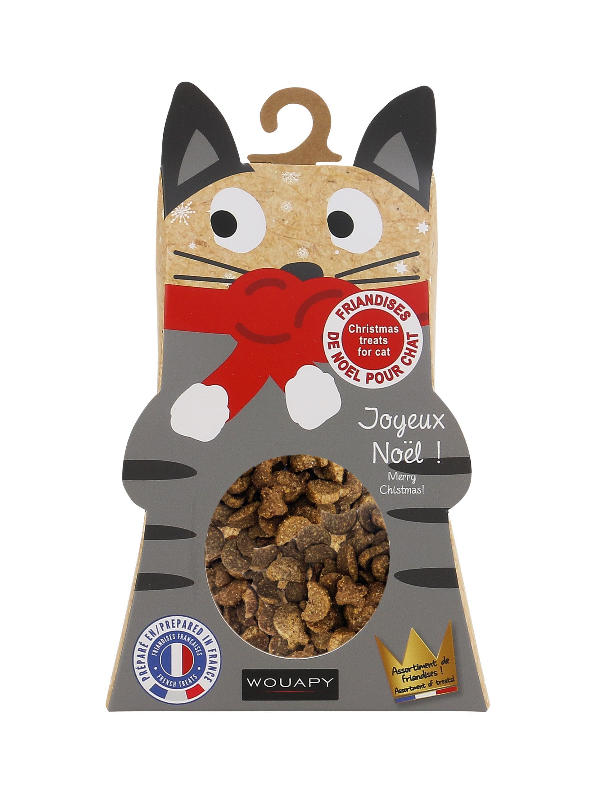 Boîte de friandises de Noël pour chat, 50 g — Wouapy — 217247 — vue principale