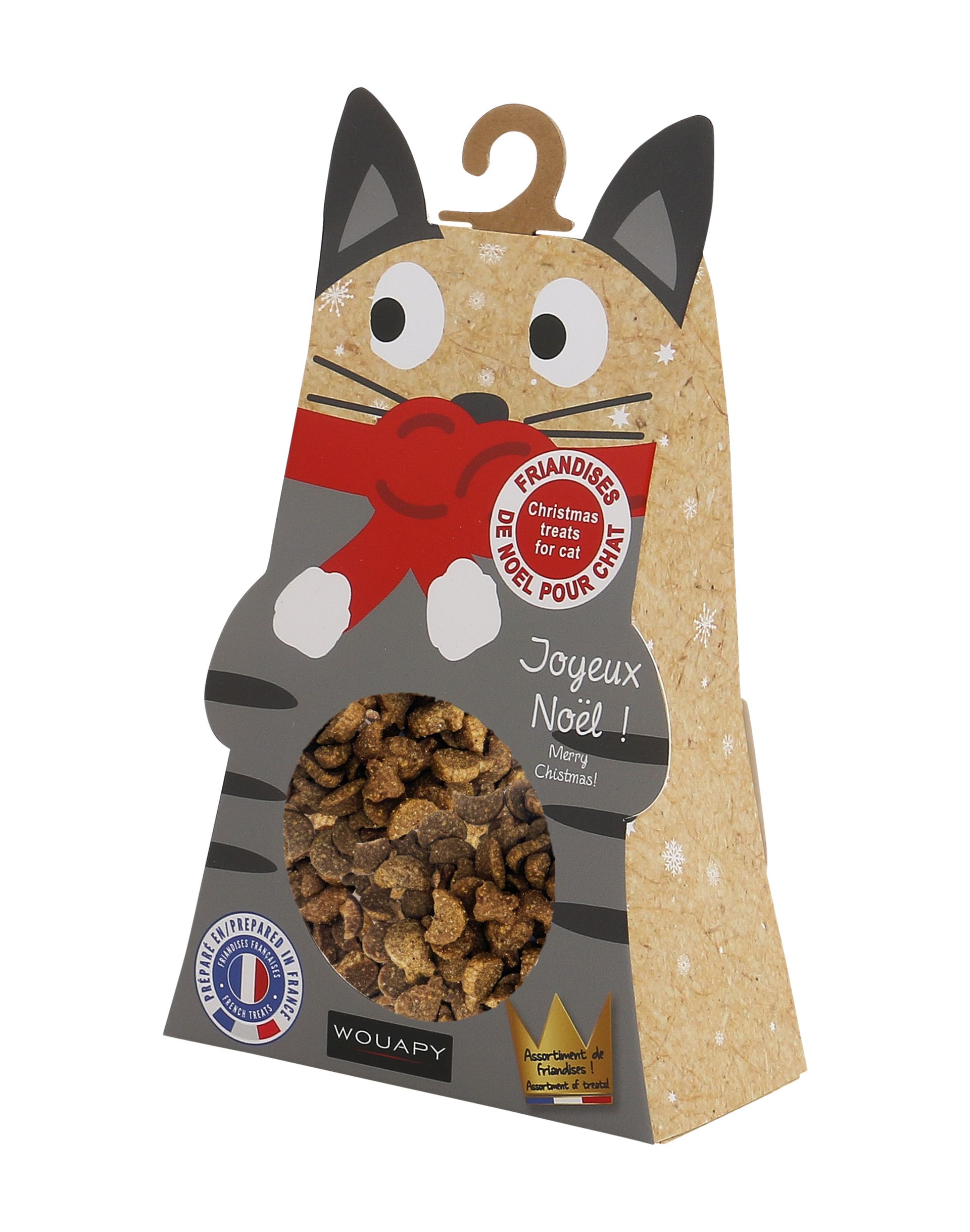 Boîte de friandises de Noël pour chat, 50 g — Wouapy — 217247 — vue principale