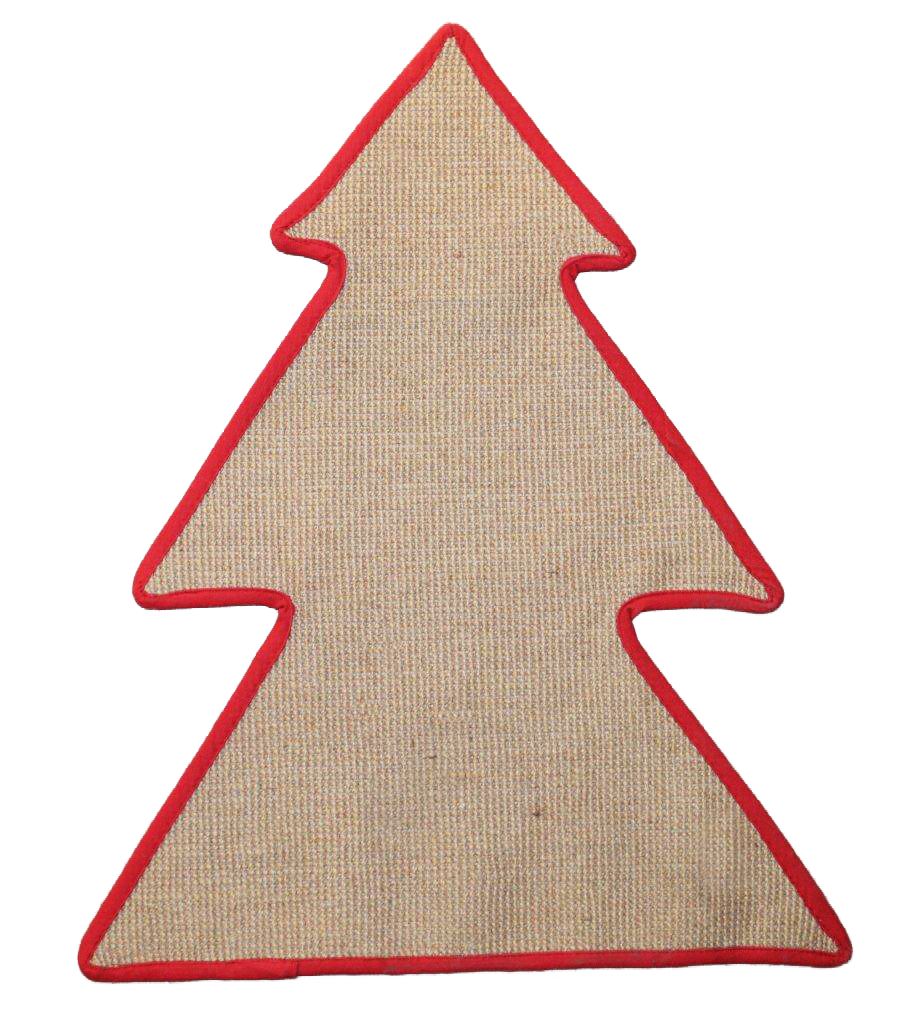 Tapis griffoir de Noël sapin pour chat, 60 × 50 cm — Wouapy — 217268RGE — vue principale
