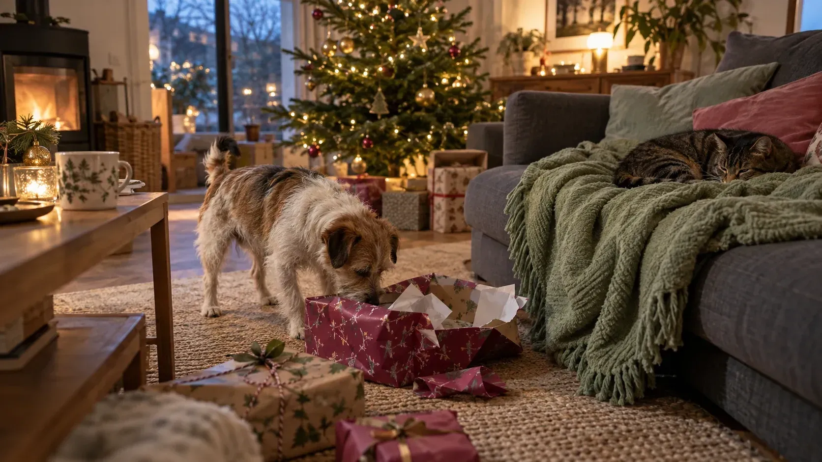 Noël avec son chat ou son chien : des petits bonheurs à partager !