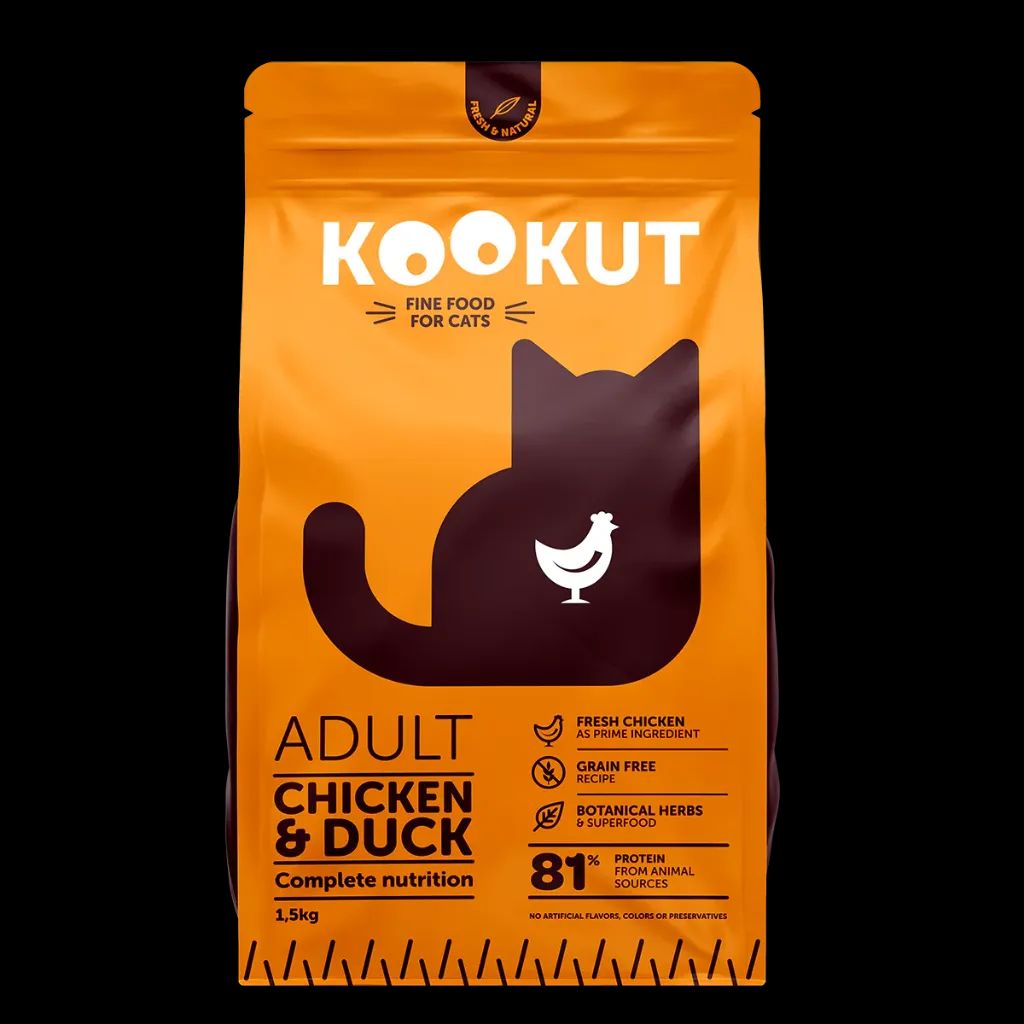 Croquettes pour chat 1,5 kg - Kookut