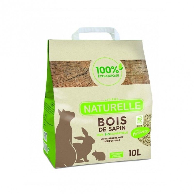 Litière Perlinette bois de sapin 10 L - Demavic