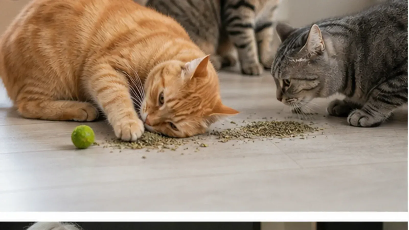 10 réactions de chats à la cataire