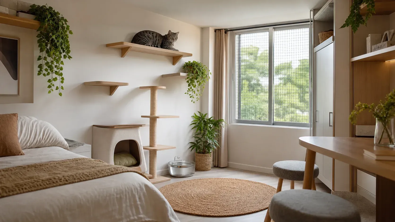 Comment aménager un studio pour vivre avec un chat ?