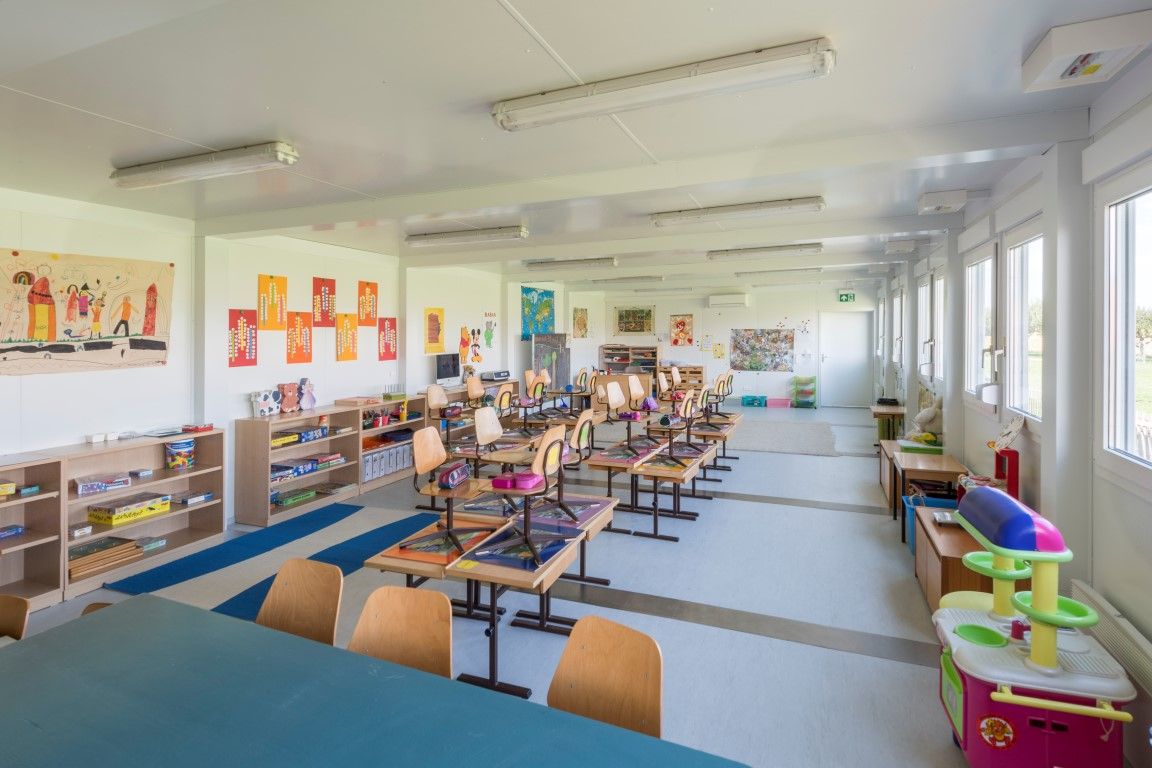 Écoles et UAPE, bâtiments provisoires en Suisse romande - Boxplay SA