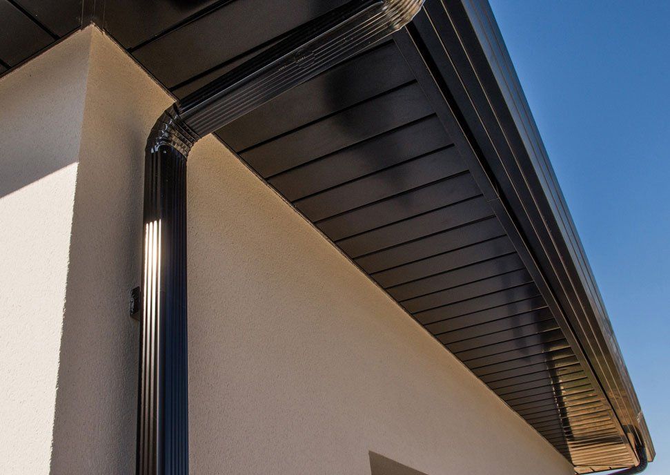 Gouttière en alu noire