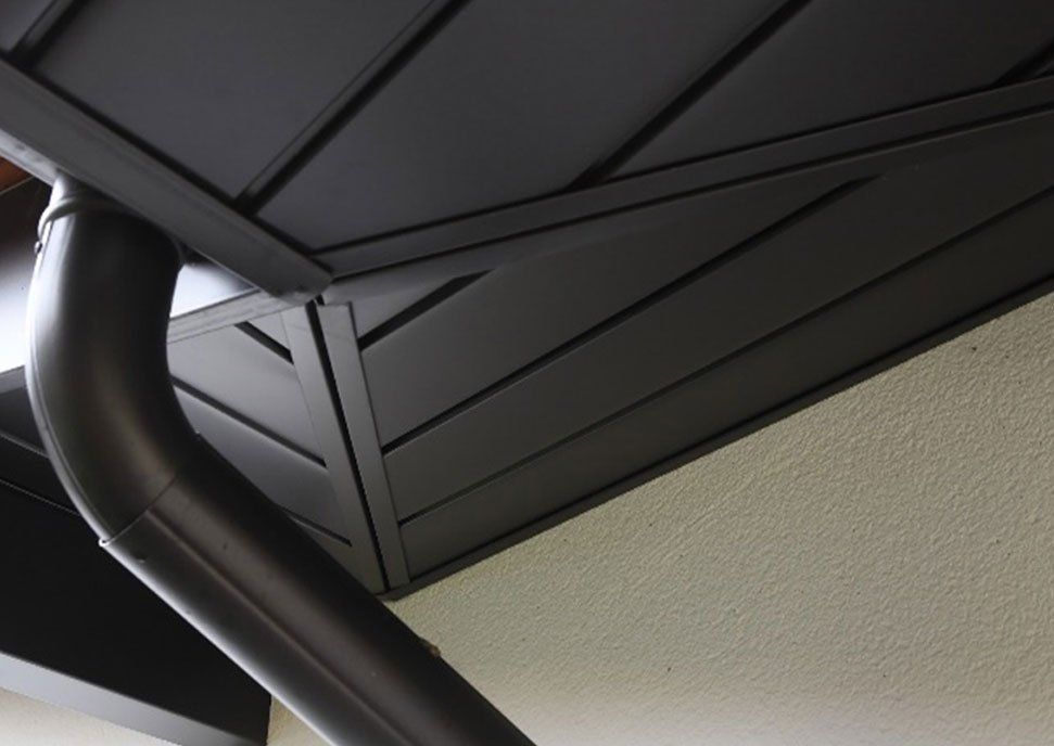 Sous-face anthracite avec gouttière