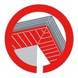 Picto d'une sous-face de toit dans un cercle rouge