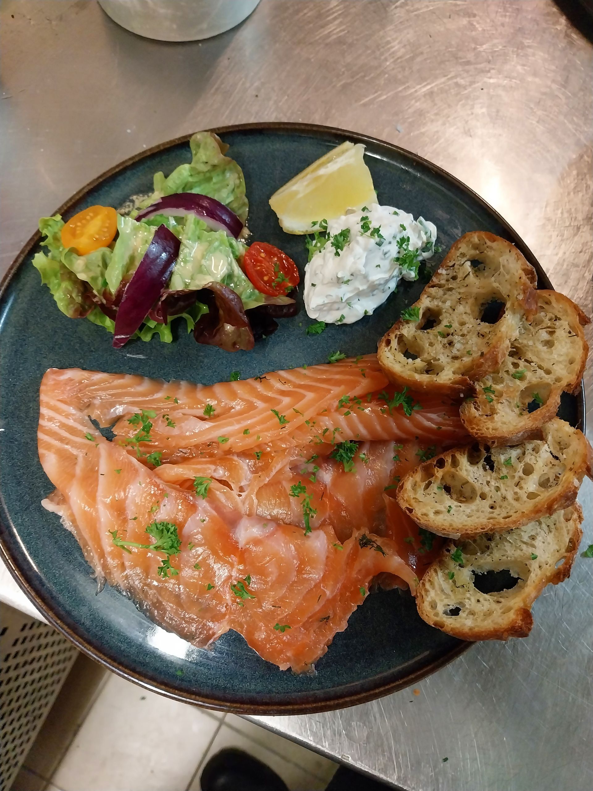 Entrée au saumon