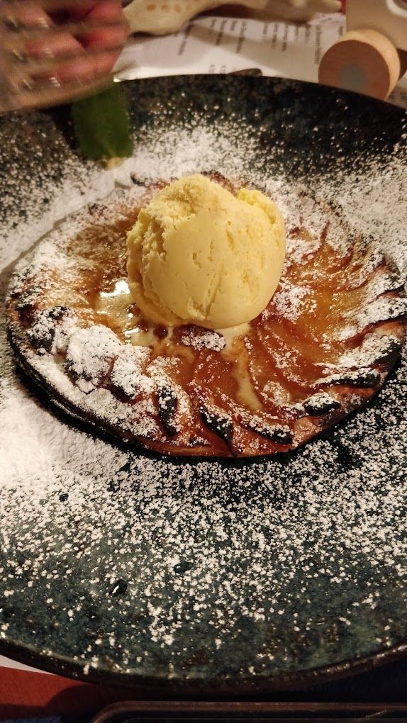Tarte avec glace