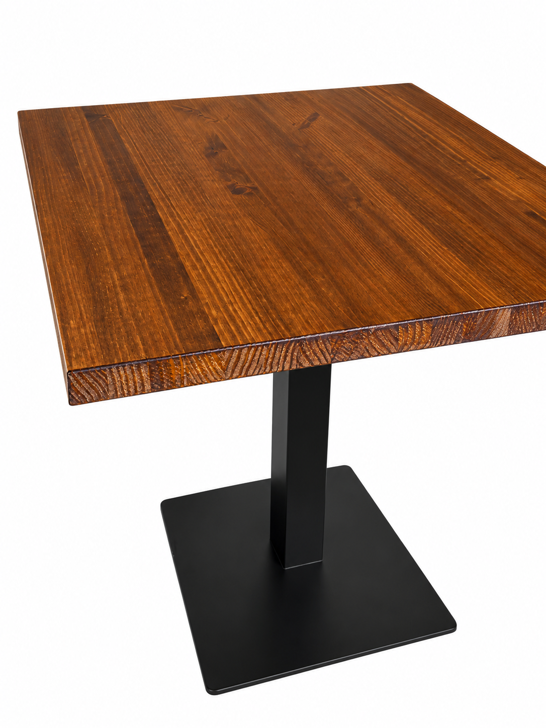 Mesa madera natural de pino tono nogal