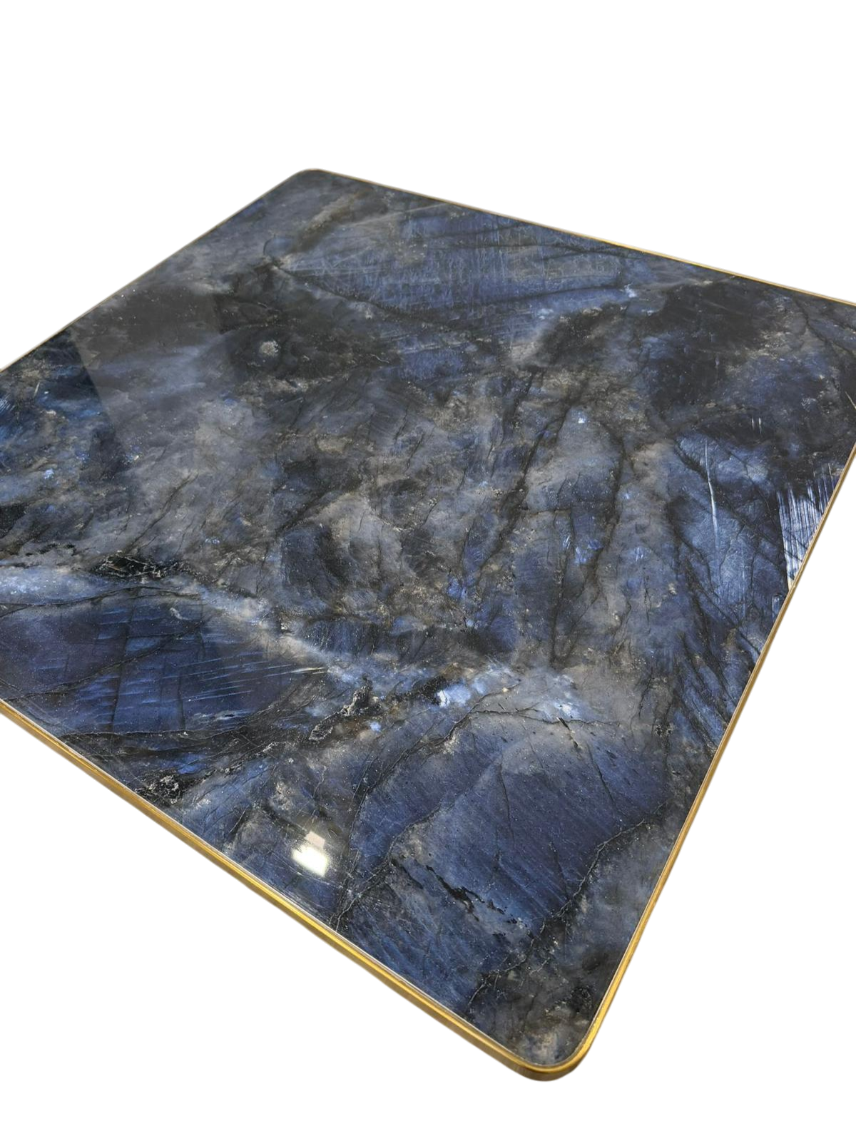 Mesa piedra sintetizada efecto marmol blue moon