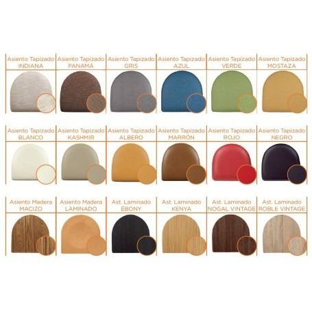 Un taburete de bar con asiento y respaldo rojos.