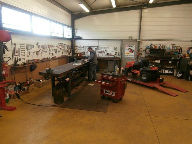 Atelier de réparation de l'entreprise