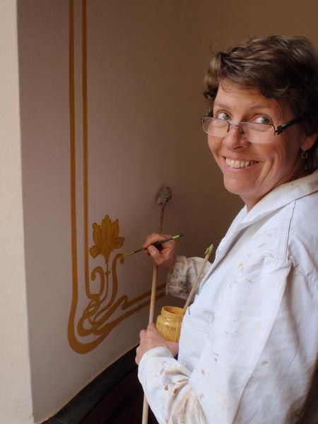 Denkmalpflege Jugendmalstil Rekonstruktion