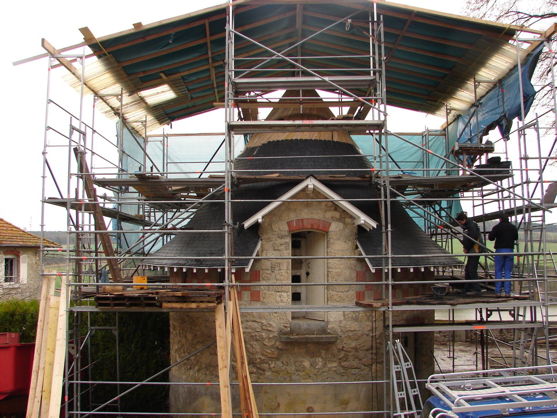 Toiture ardoise travaux