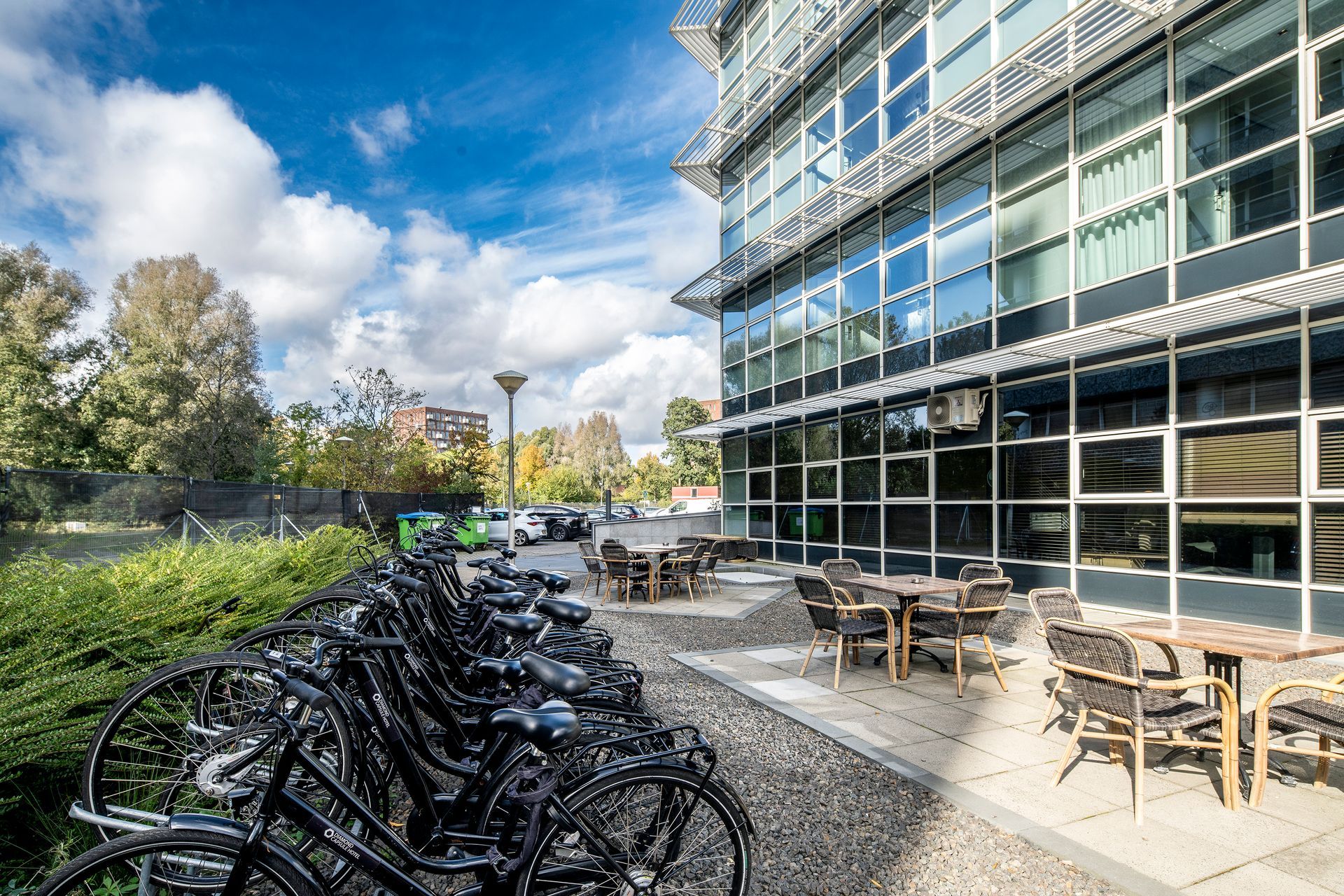 Free parking at the Diamond Capsule Hotel in Amstelveen. 