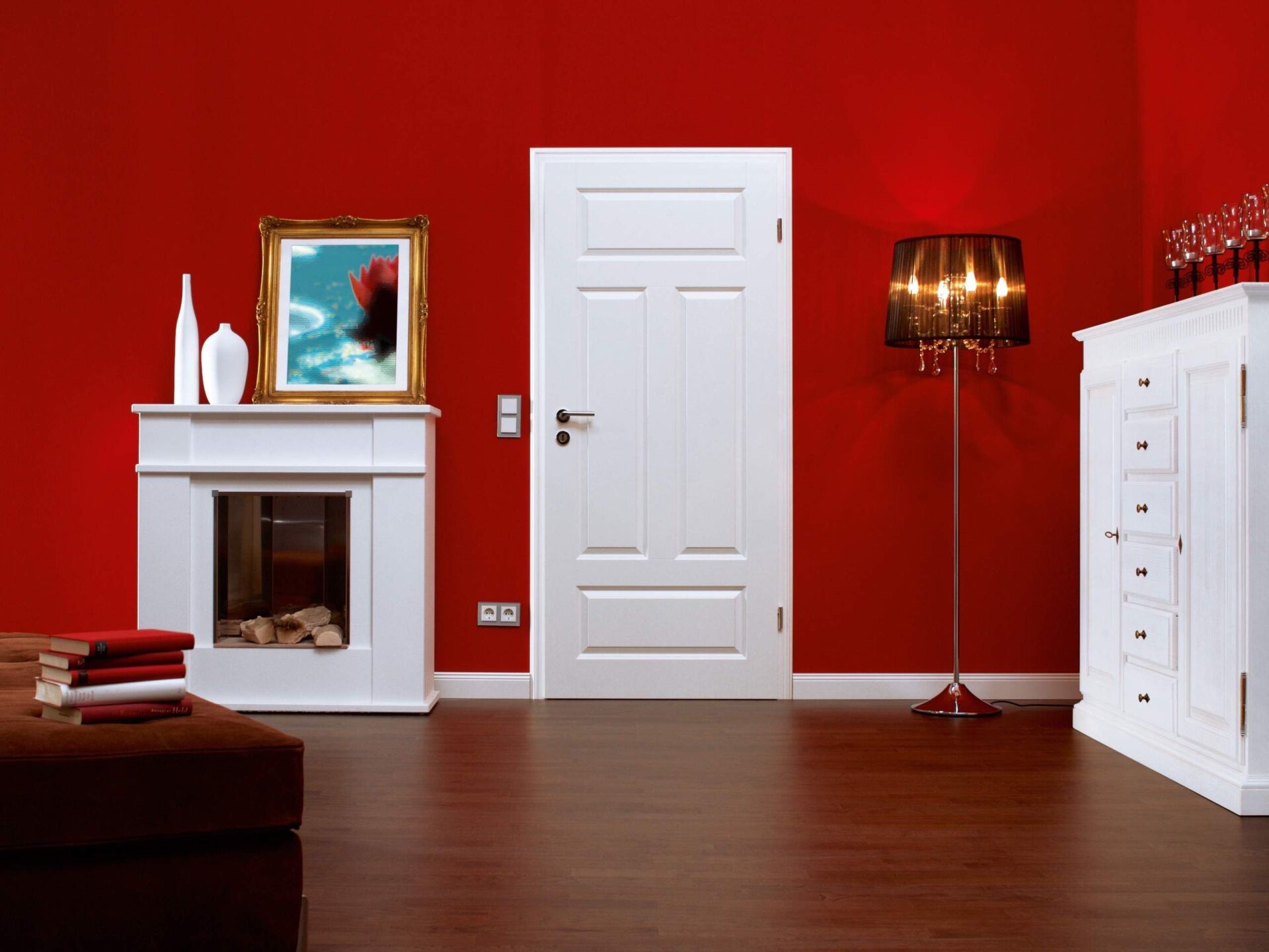 Leuchtende Wandgestaltung