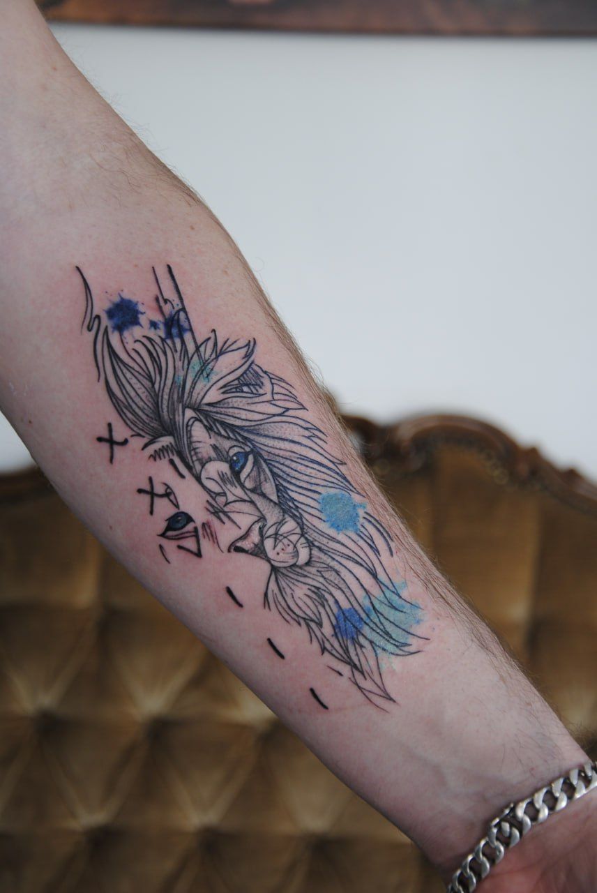 Tatouage lion