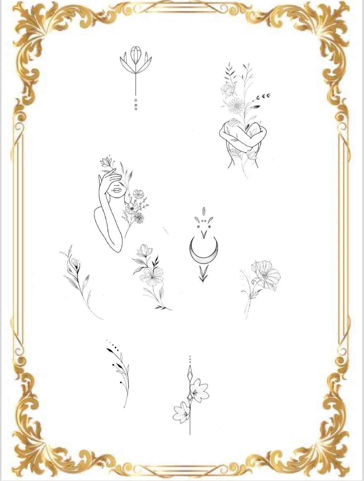 Tatouage flash floral