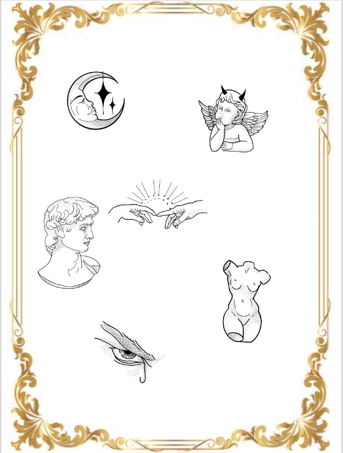 Tatouage flash inspiration renaissance