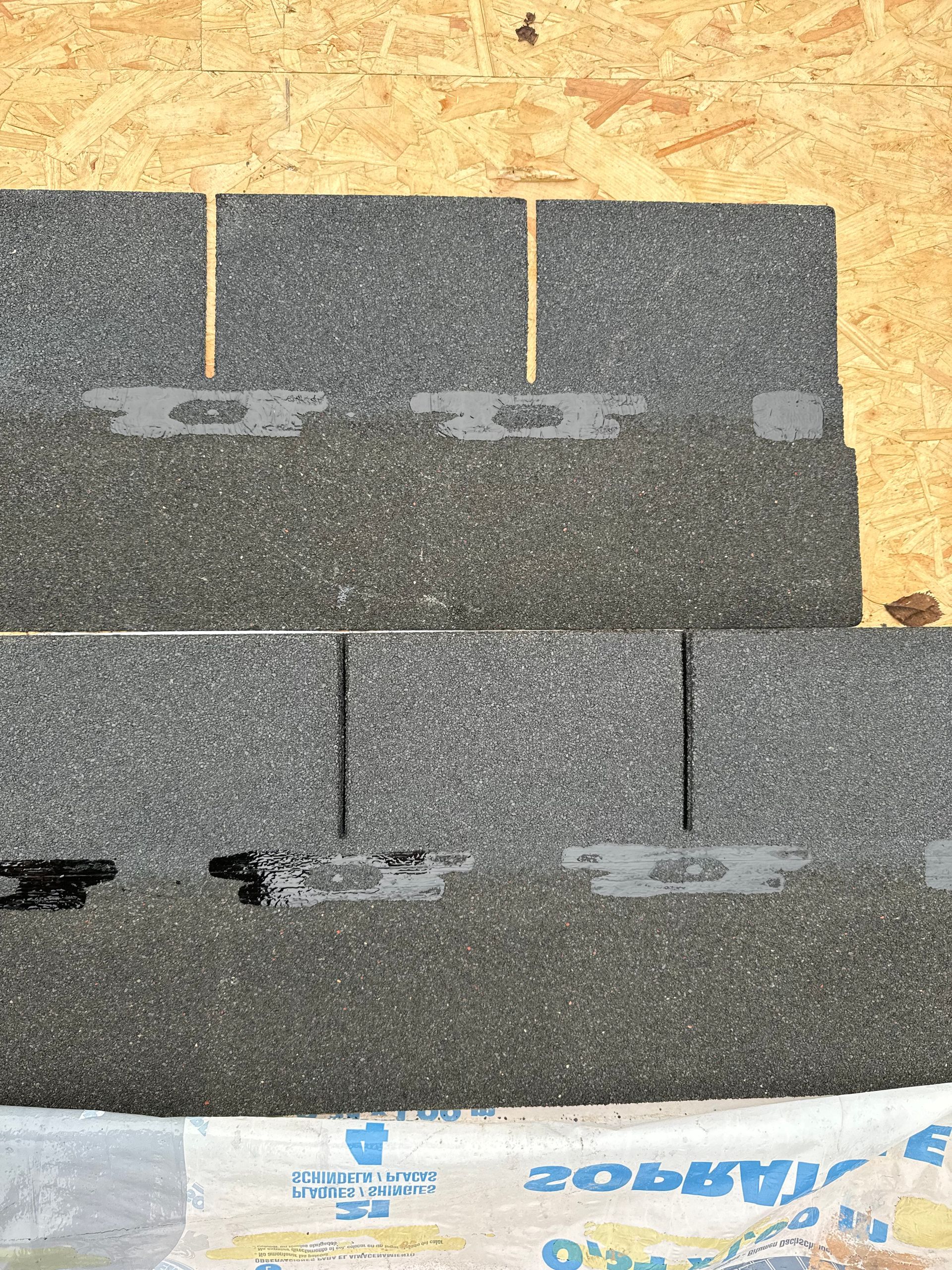 Chantier de couverture en shingle